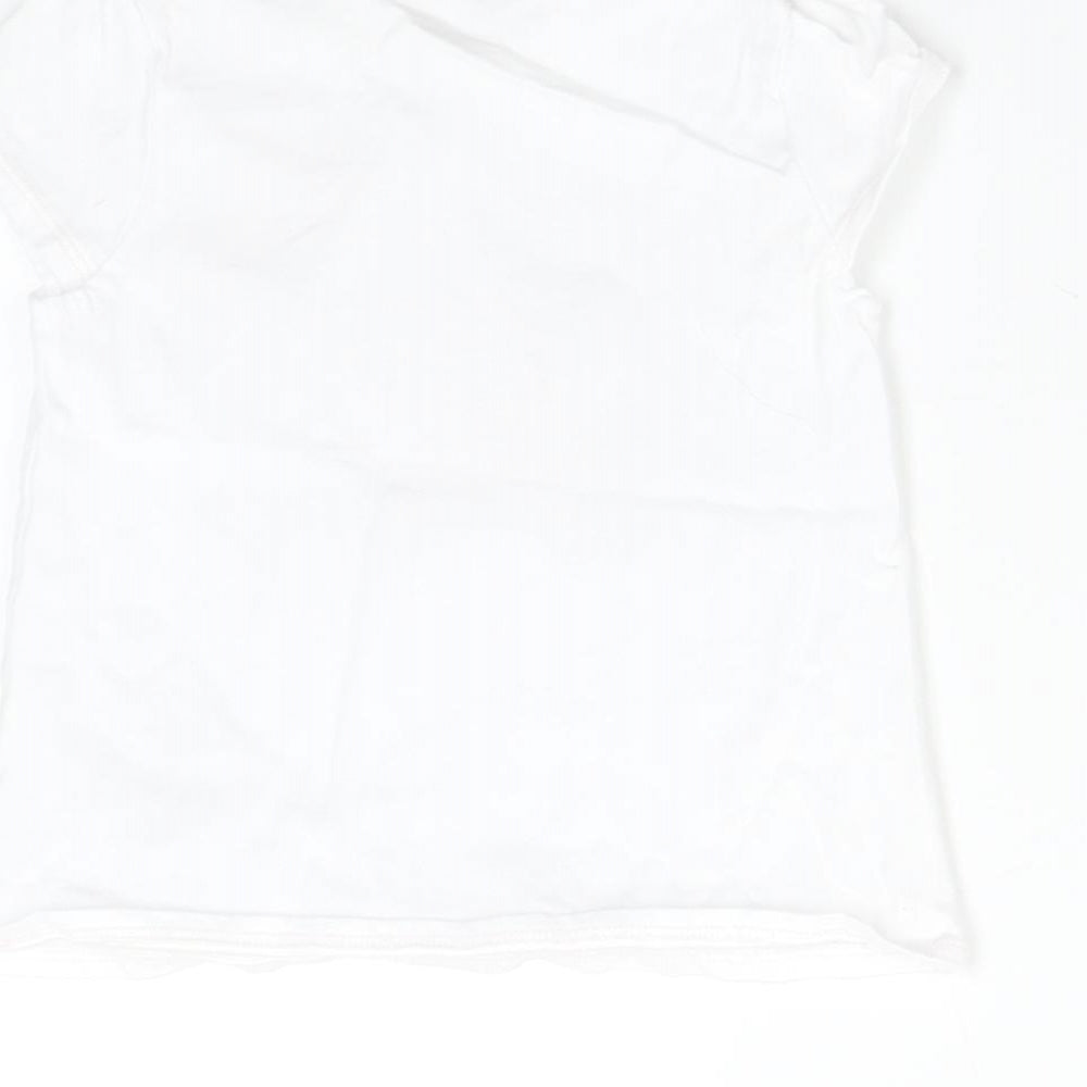 NEXT Baby White   Basic T-Shirt Size 9-12 Months  - Elephant