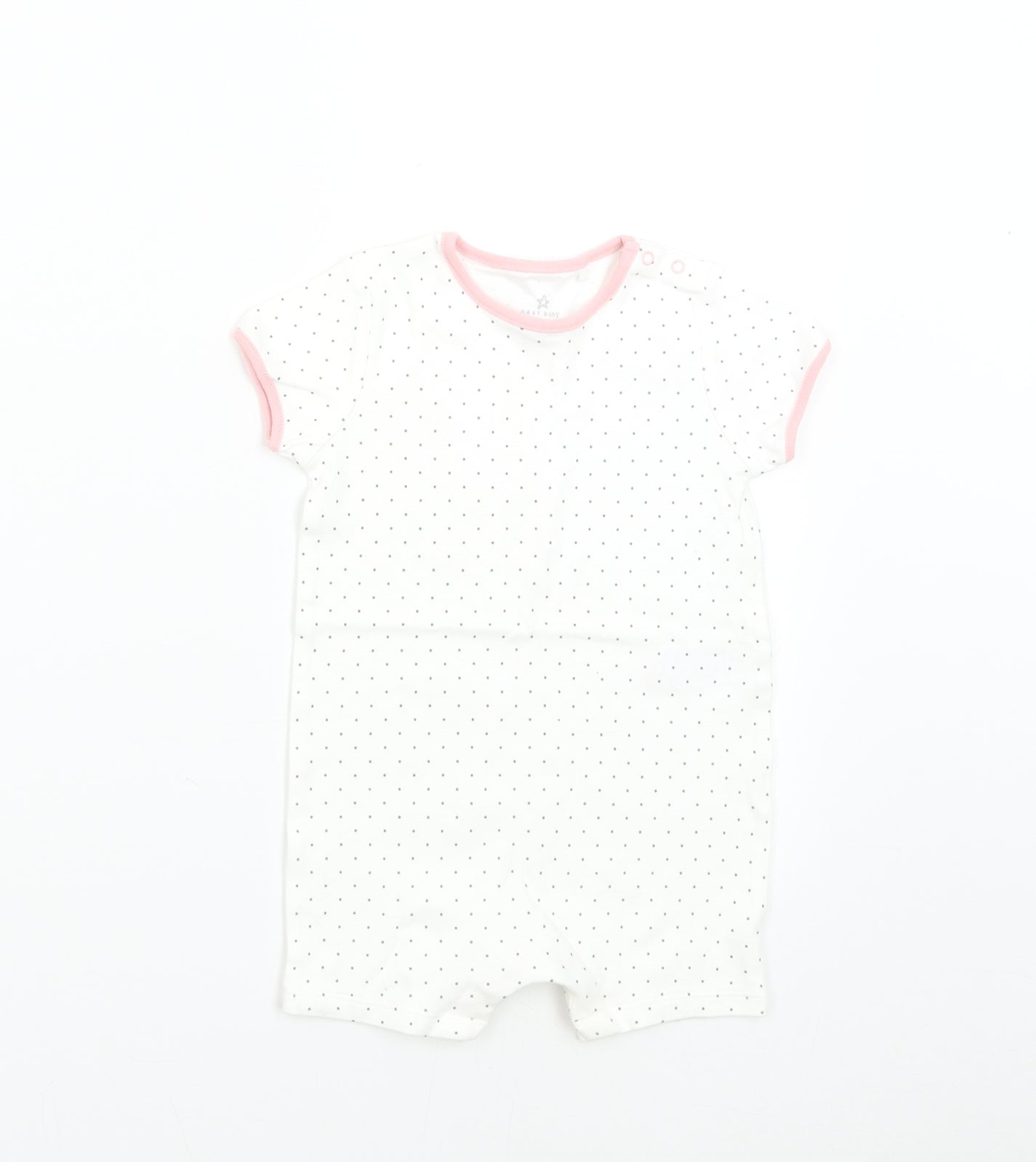 NEXT Baby White Polka Dot  Romper One-Piece Size 9-12 Months