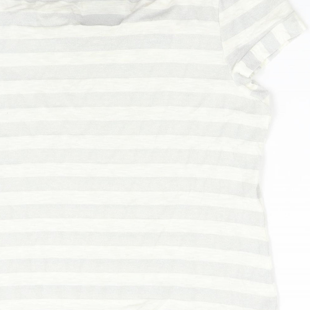 Debenhams Womens Multicoloured Striped  Basic T-Shirt Size 20