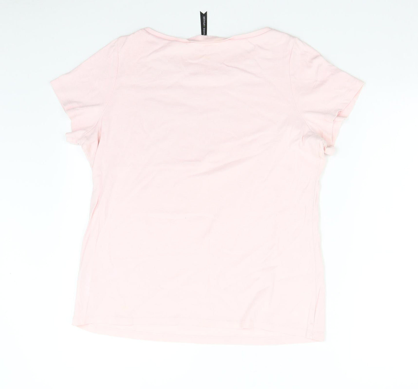 m&s Womens Pink   Basic T-Shirt Size 22