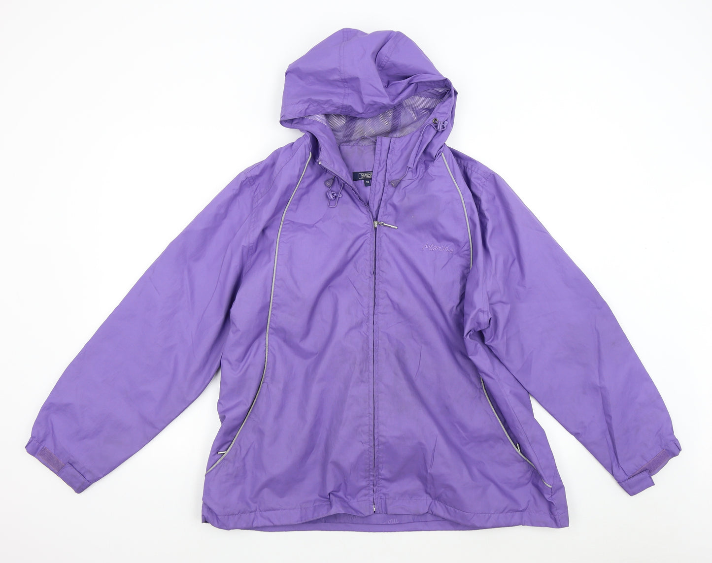 Debenham's Womens Purple   Anorak Jacket Size 20