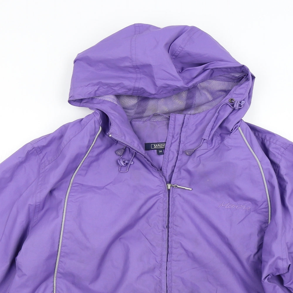 Debenham's Womens Purple   Anorak Jacket Size 20