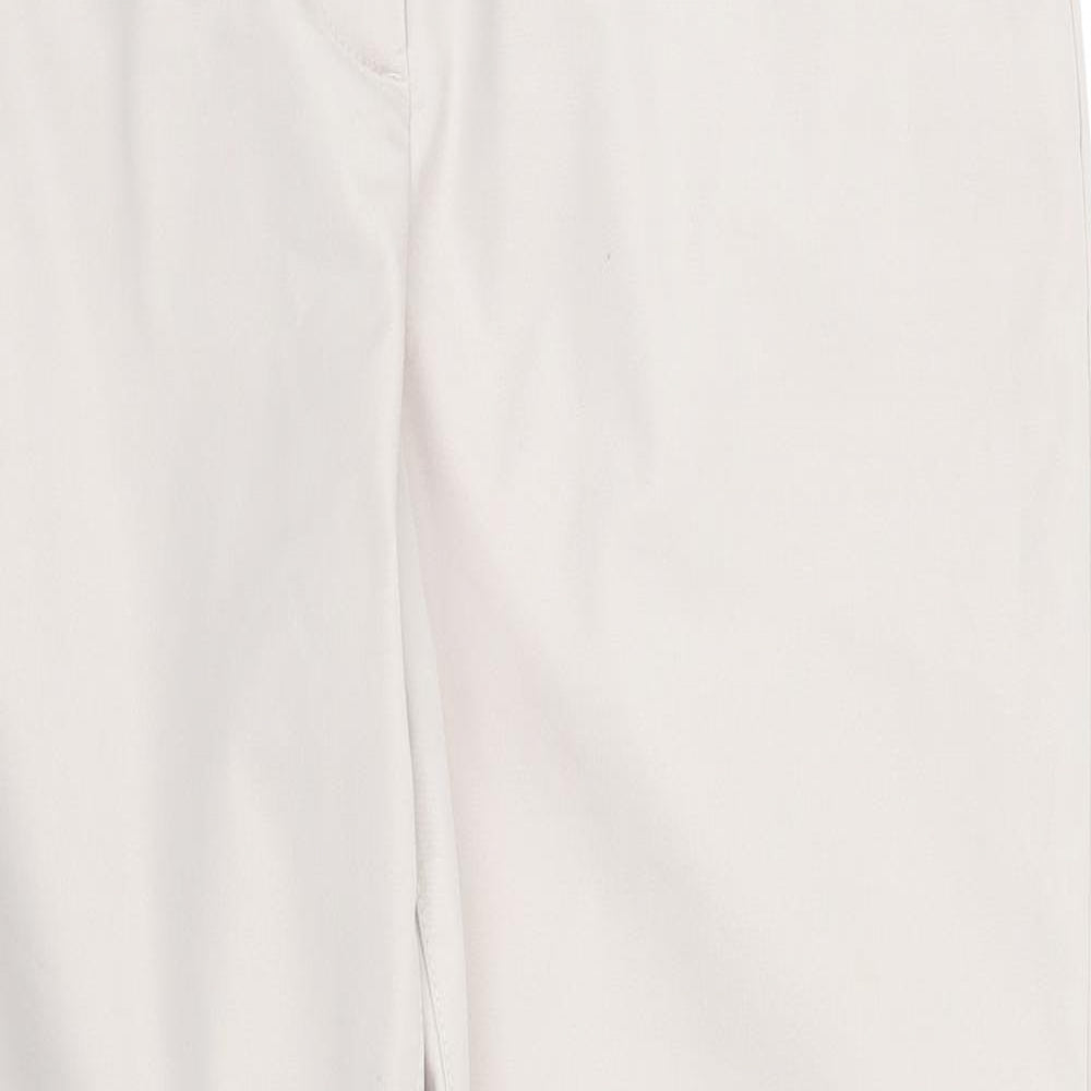 M&S Womens Beige   Pedal Pusher Trousers Size 12 L26 in