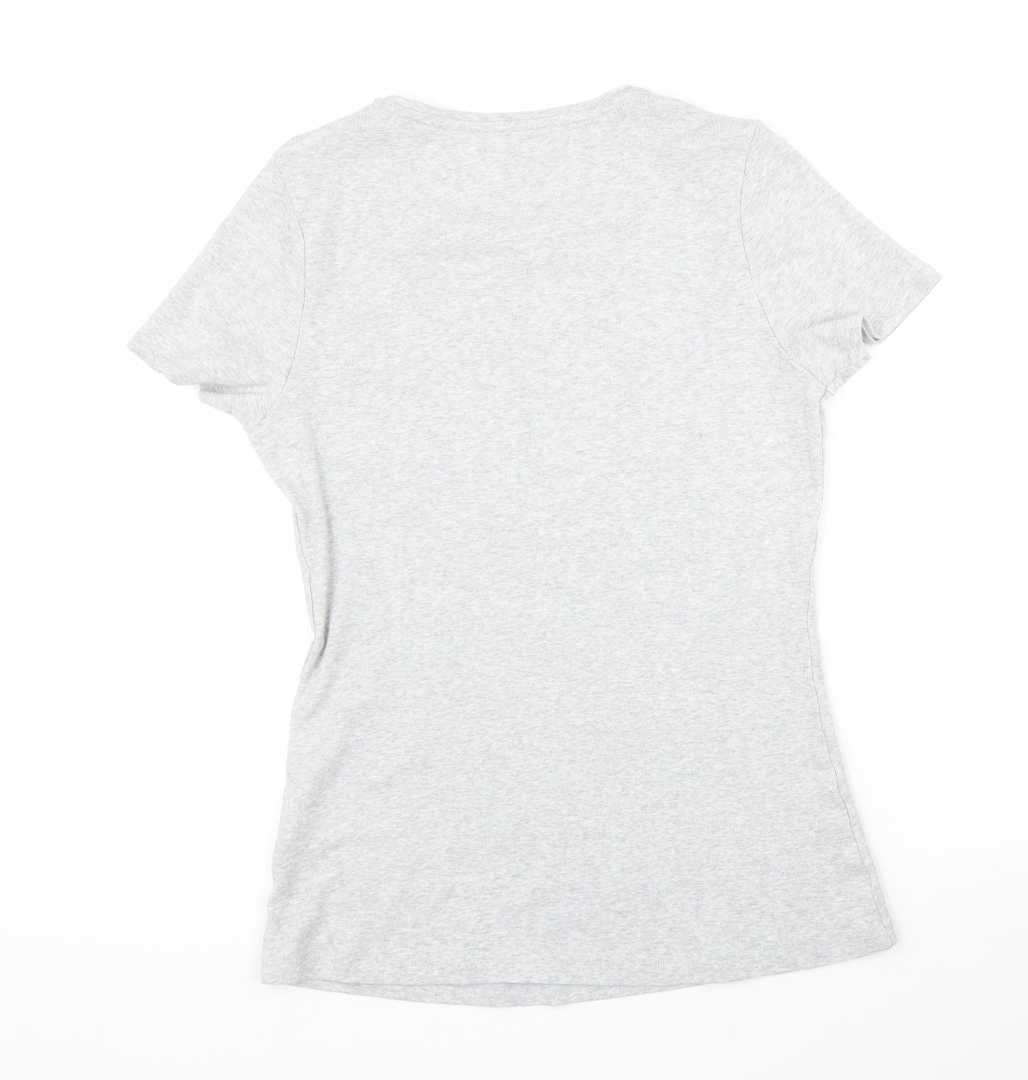 M&S Womens Grey   Basic T-Shirt Size 14