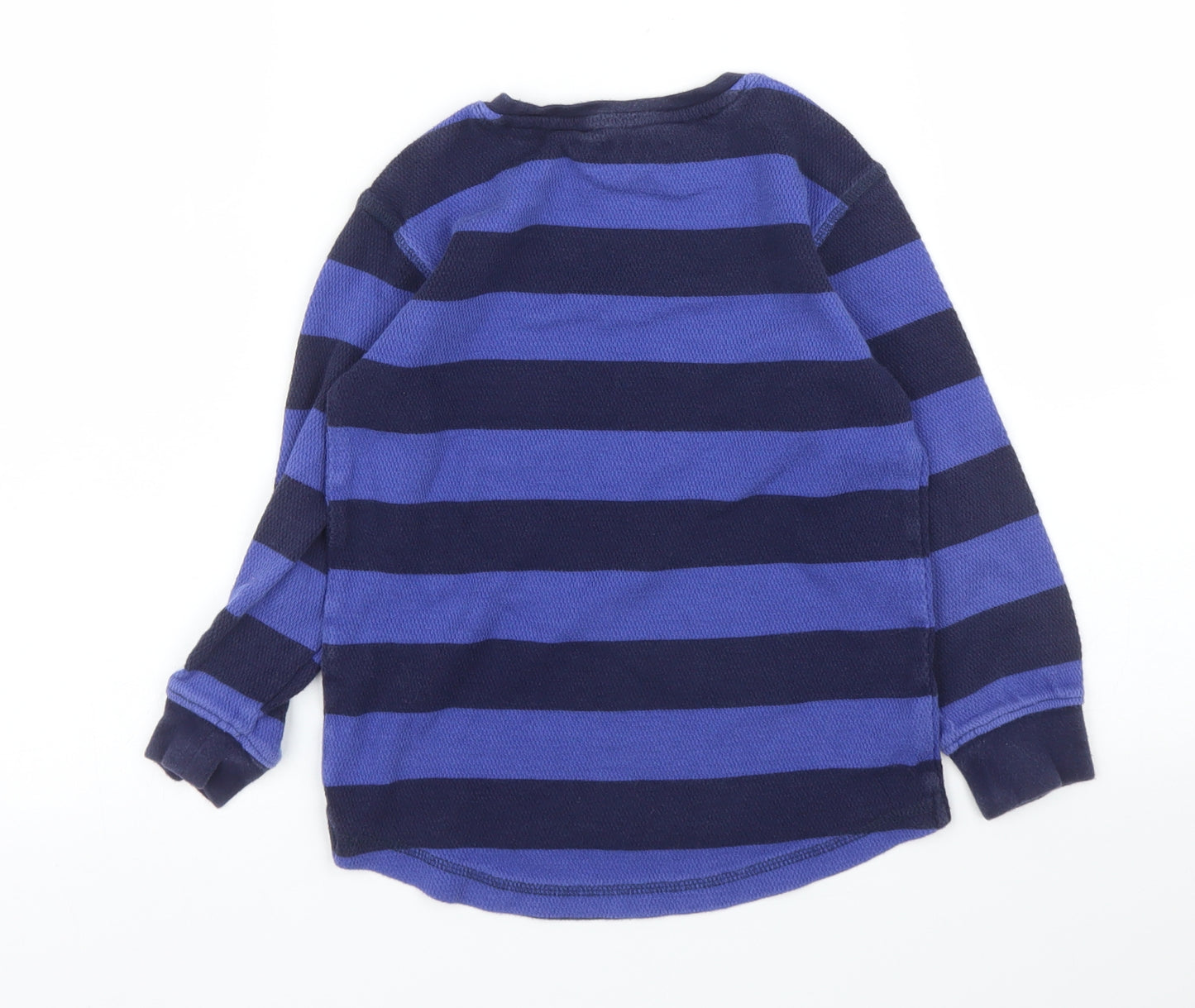 NEXT Boys Blue Striped  Pullover Jumper Size 4 Years