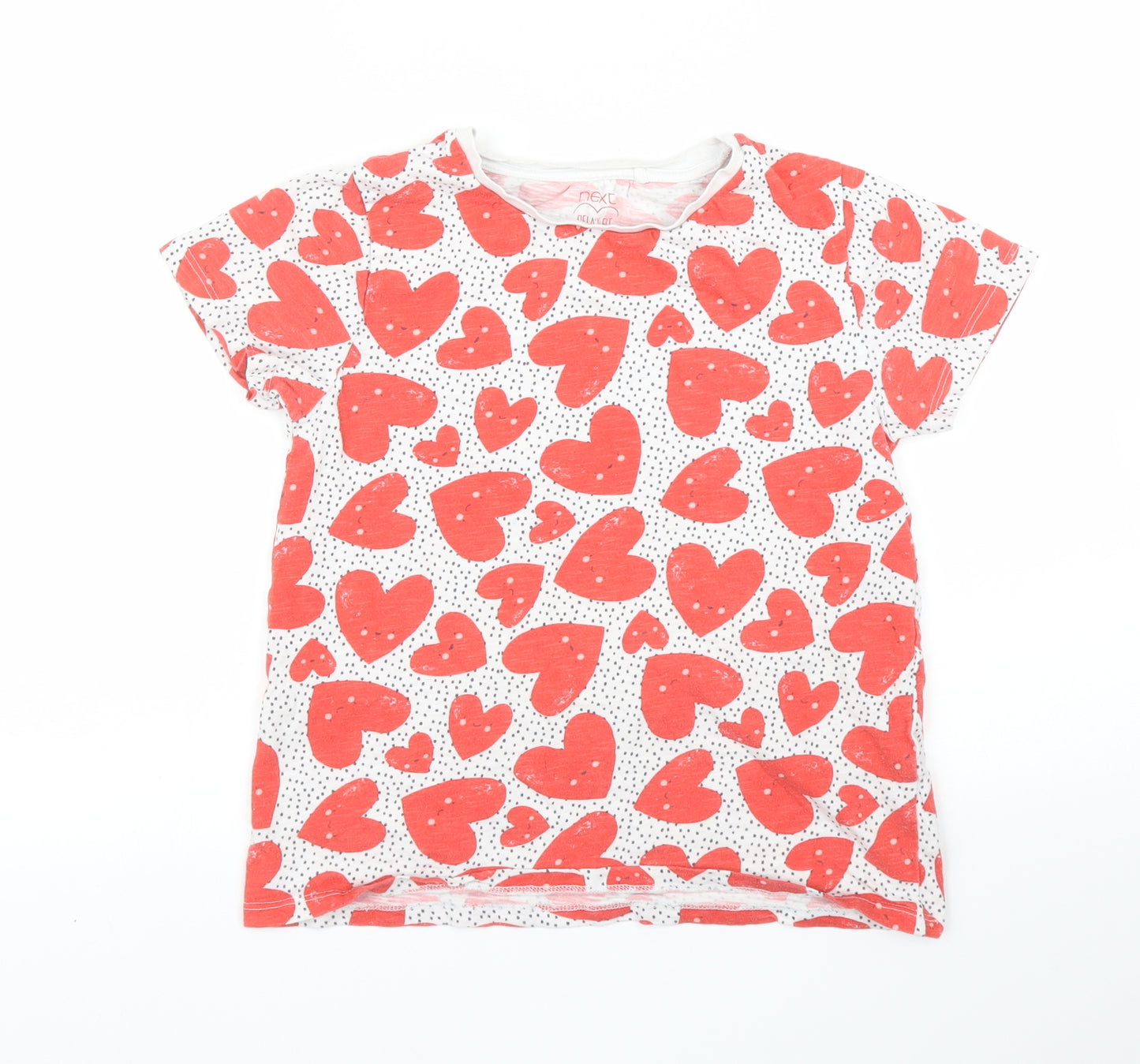 NEXT Girls Red   Basic T-Shirt Size 10 Years