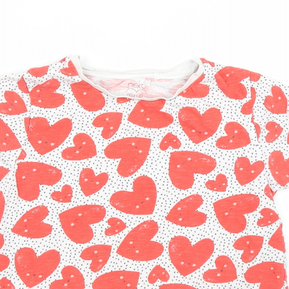 NEXT Girls Red   Basic T-Shirt Size 10 Years