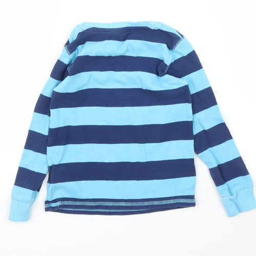 NEXT Boys Blue Striped  Basic T-Shirt Size 4 Years