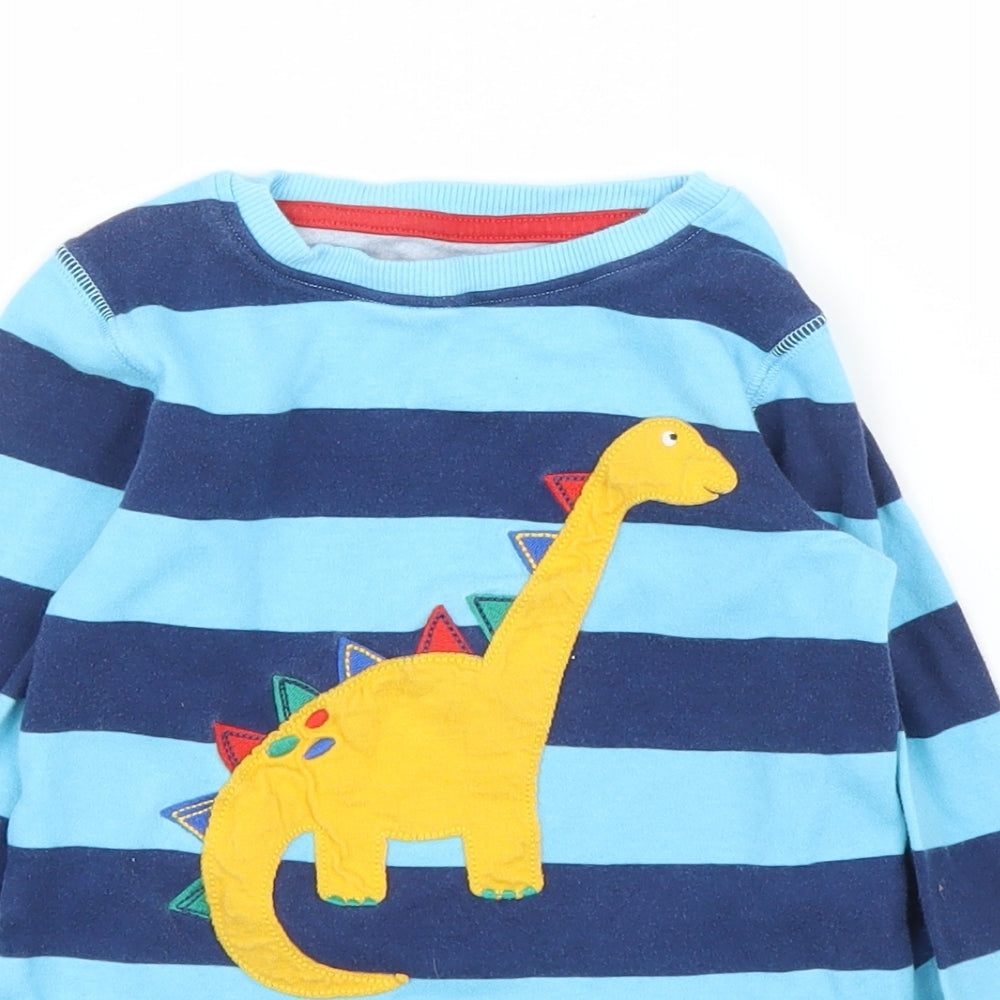 NEXT Boys Blue Striped  Basic T-Shirt Size 4 Years
