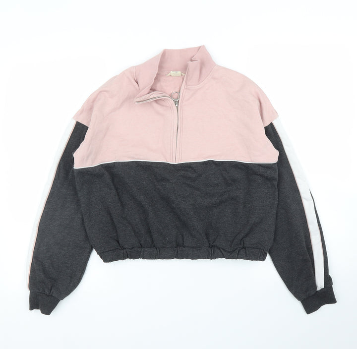 H&M Girls Pink   Pullover Jumper Size 12 Years