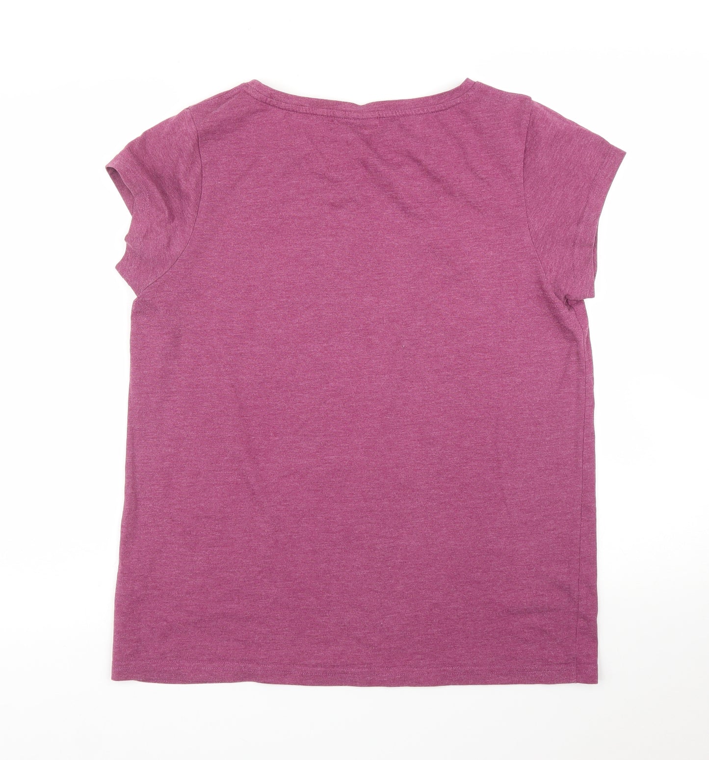Animal Womens Purple   Basic T-Shirt Size 16