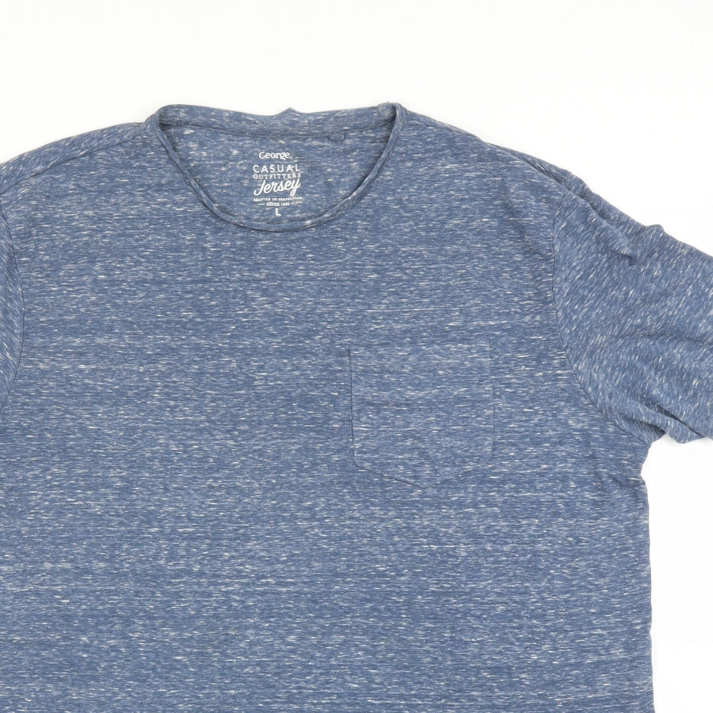 George Mens Blue    T-Shirt Size L