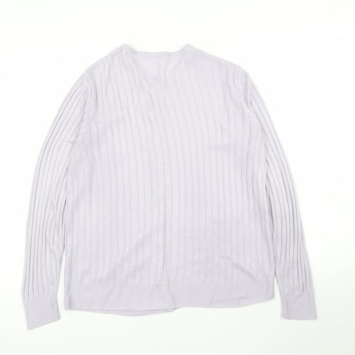 M&S Womens Purple   Cardigan Jumper Size M