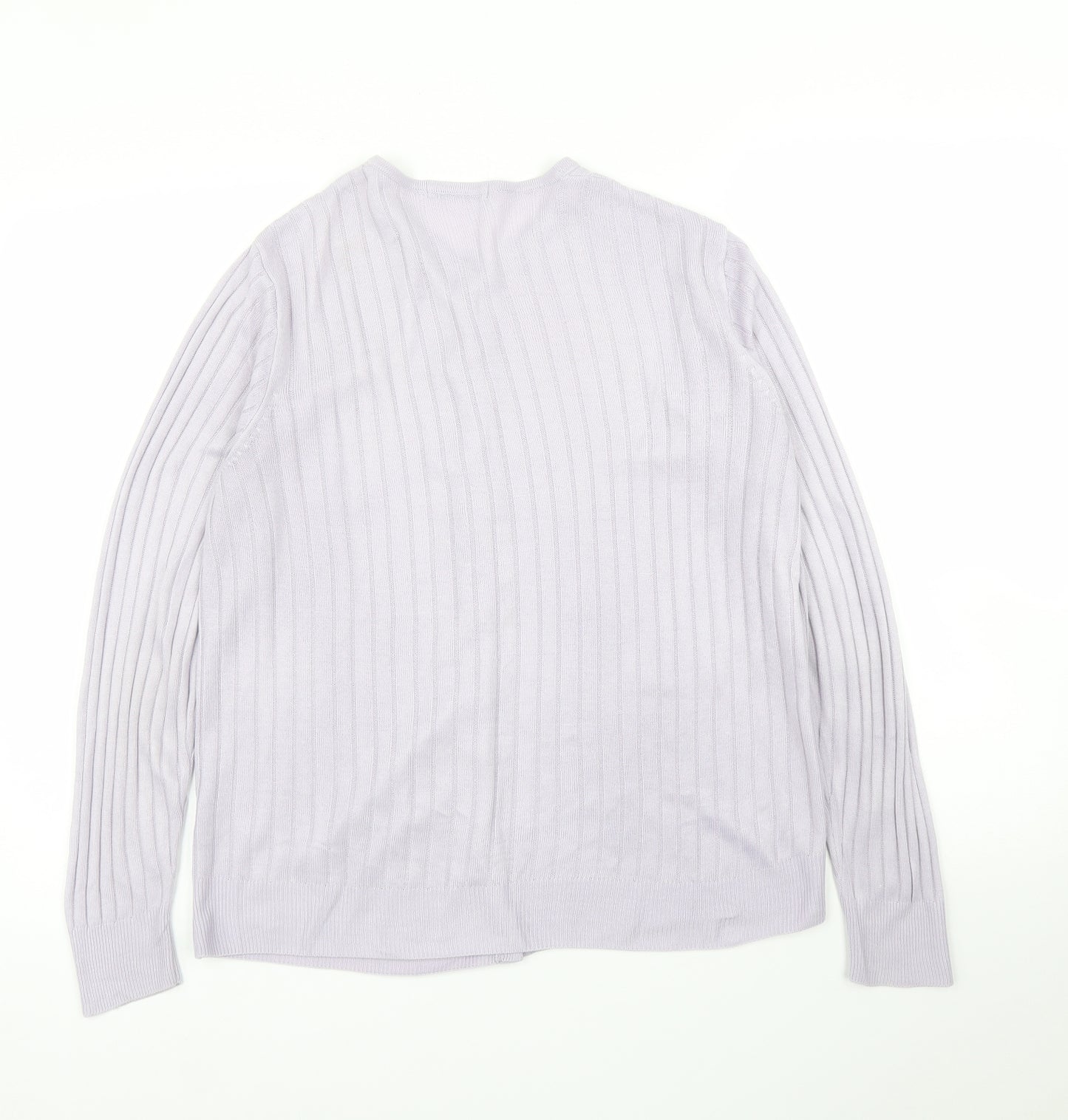M&S Womens Purple   Cardigan Jumper Size M