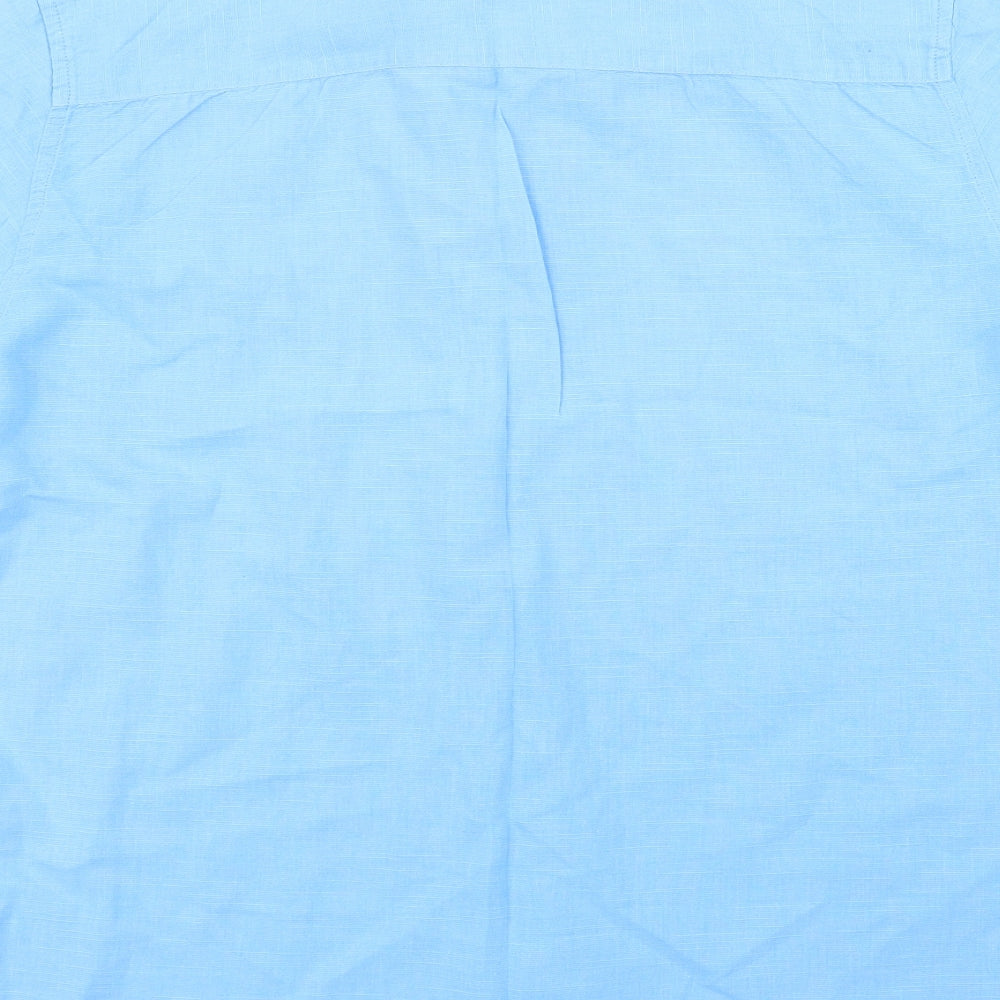 Peacocks Mens Blue    Button-Up Size L