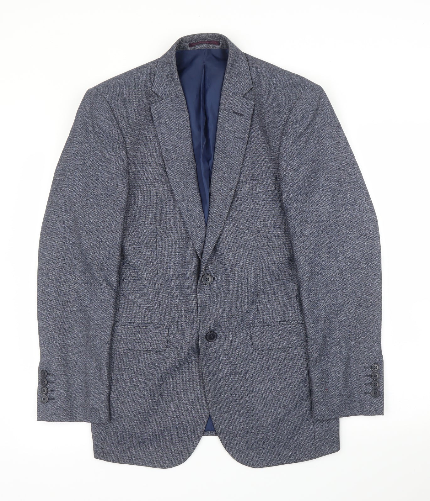 Moss Mens Grey   Jacket Suit Jacket Size 38