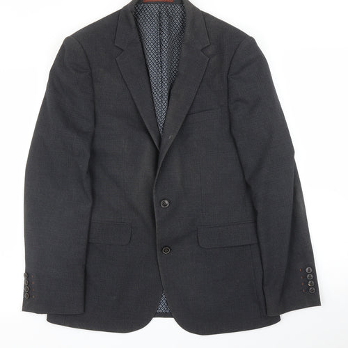Burton Mens Grey   Jacket Suit Jacket Size 38