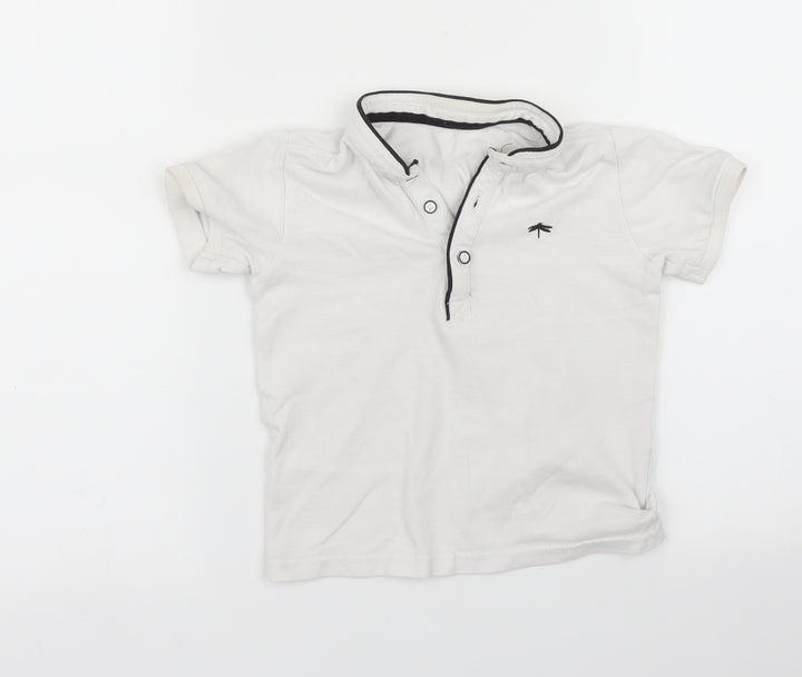 Matalan Boys White Basic Polo Size 3 Years