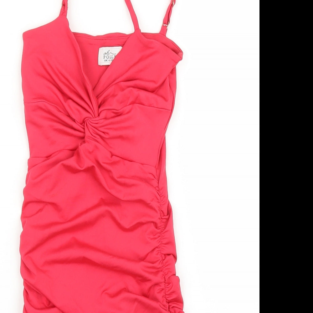 Polly Womens Pink   Bodycon  Size 4