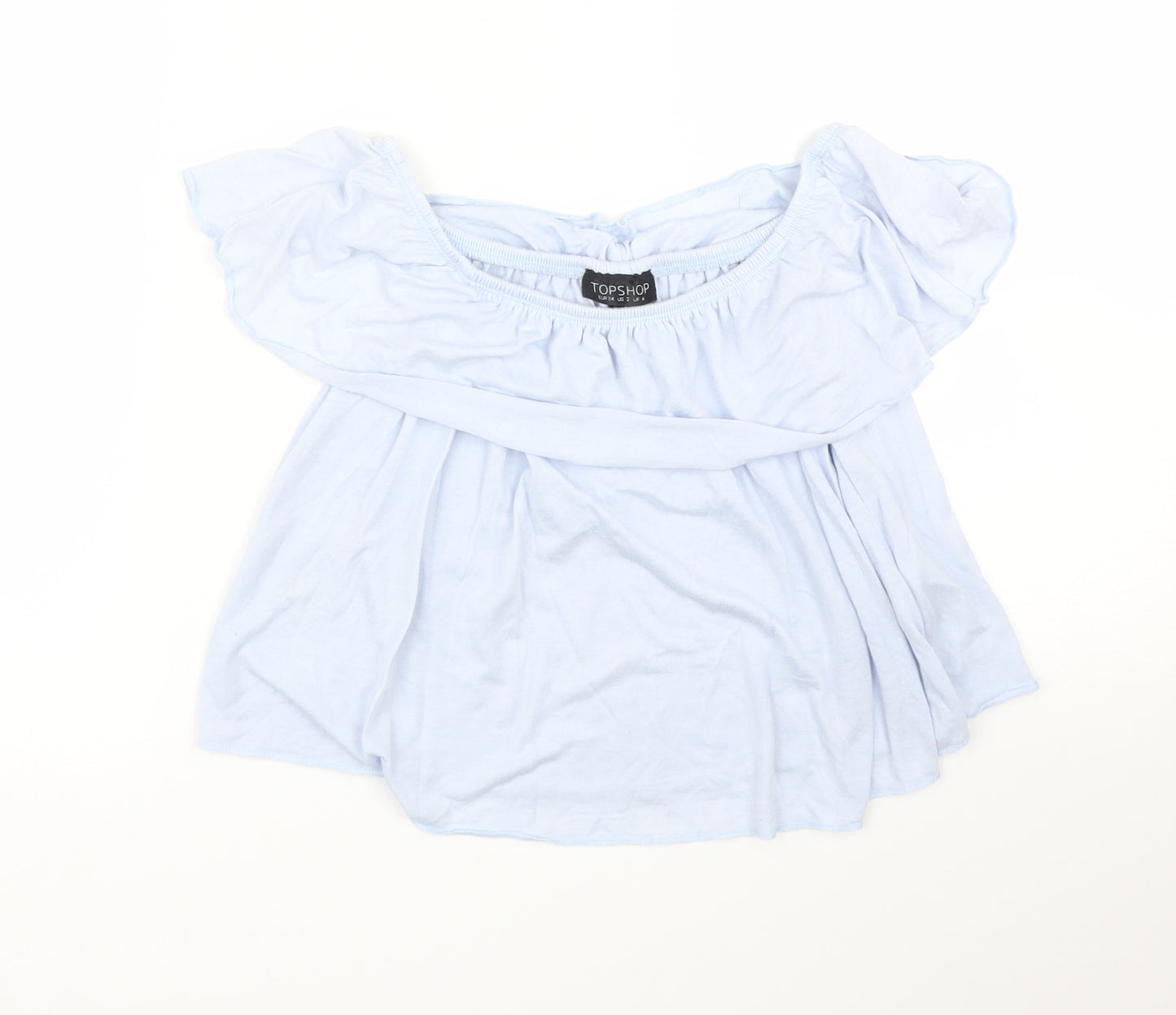 Topshop Womens Blue   Basic Blouse Size 6