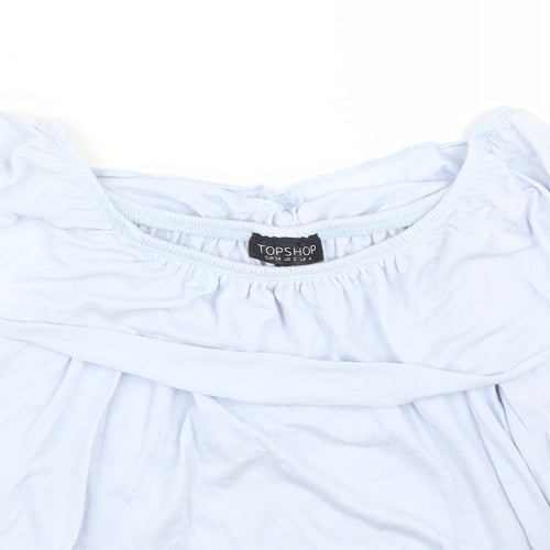 Topshop Womens Blue   Basic Blouse Size 6