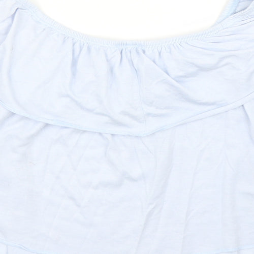 Topshop Womens Blue   Basic Blouse Size 6