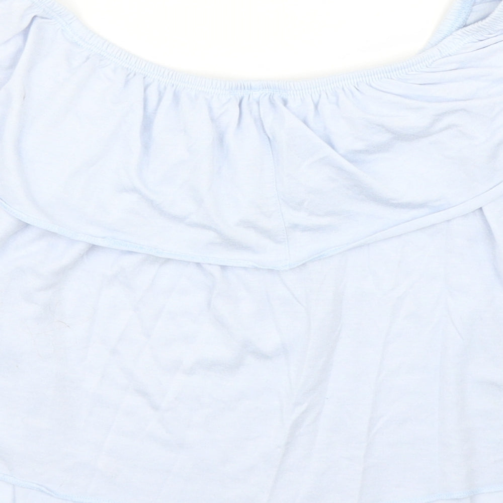 Topshop Womens Blue   Basic Blouse Size 6