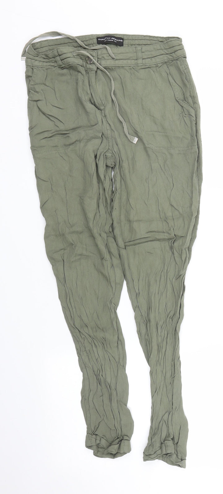 Dorothy Perkins Womens Green   Capri Trousers Size 8 L23 in