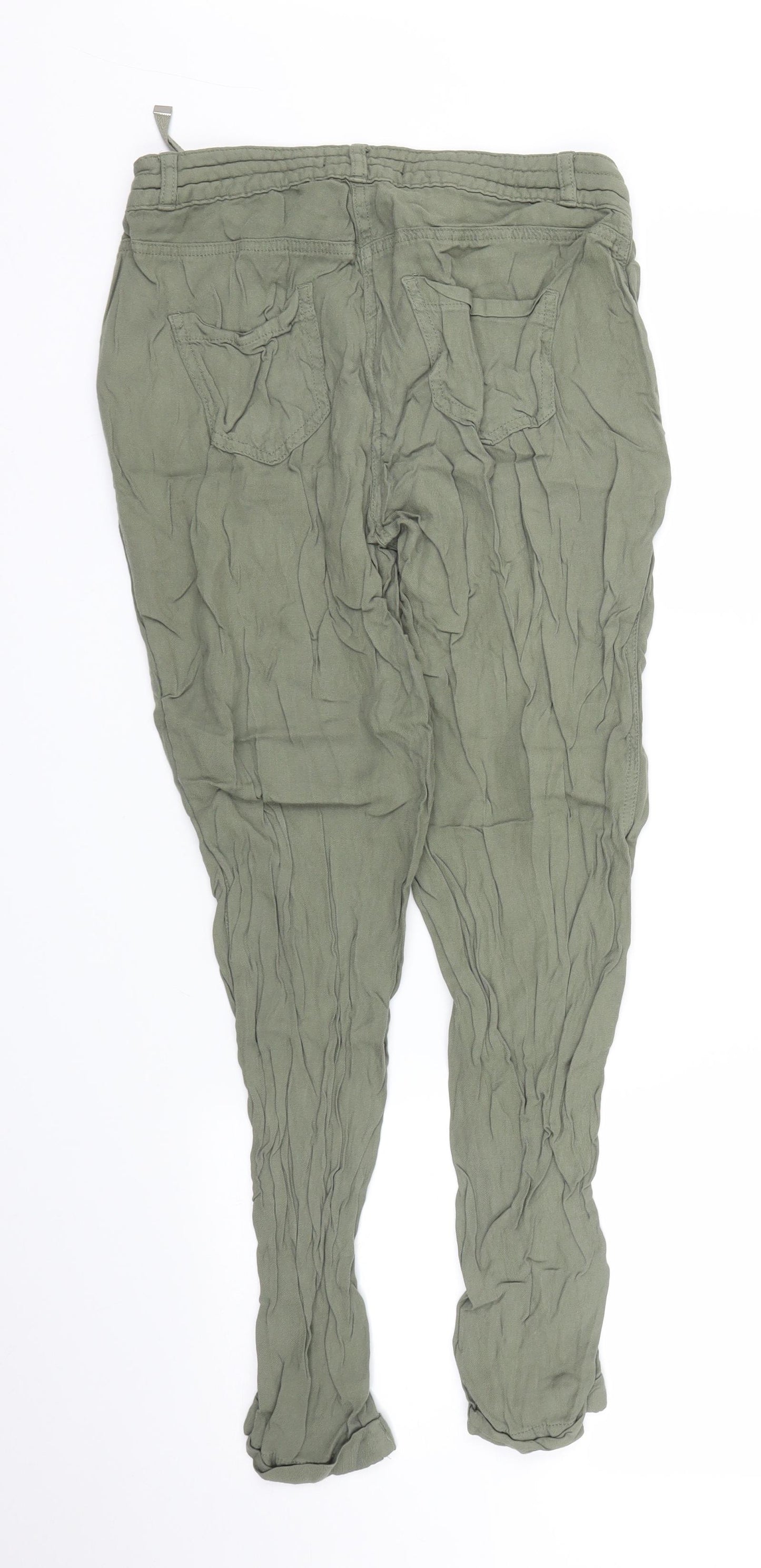 Dorothy Perkins Womens Green   Capri Trousers Size 8 L23 in