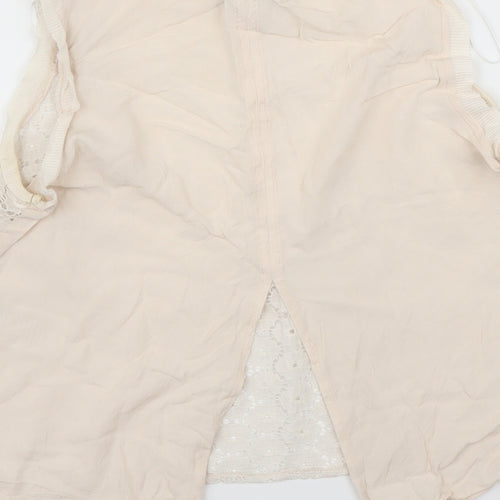 First and I Womens Pink Floral  Basic Blouse Size XS