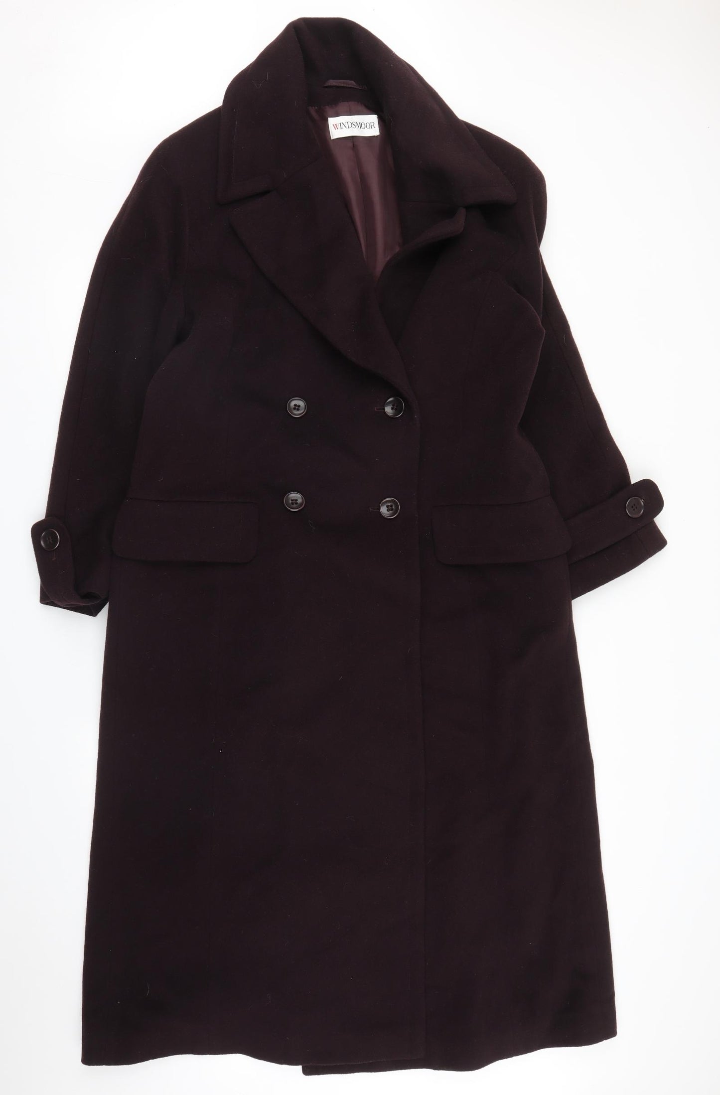 Windsmoor Womens Purple   Pea Coat Coat Size 14