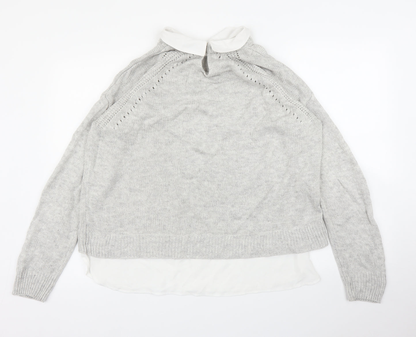 M&Co Womens Grey   Pullover Jumper Size 16