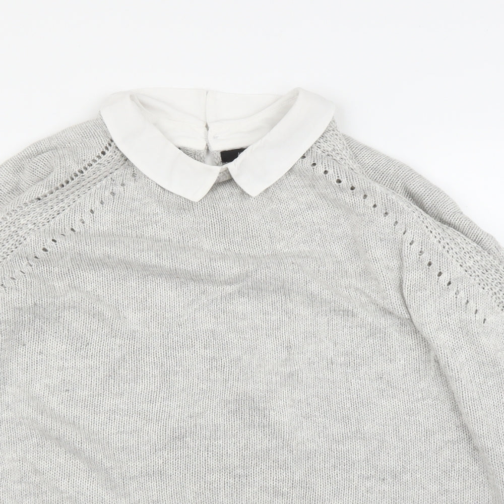 M&Co Womens Grey   Pullover Jumper Size 16