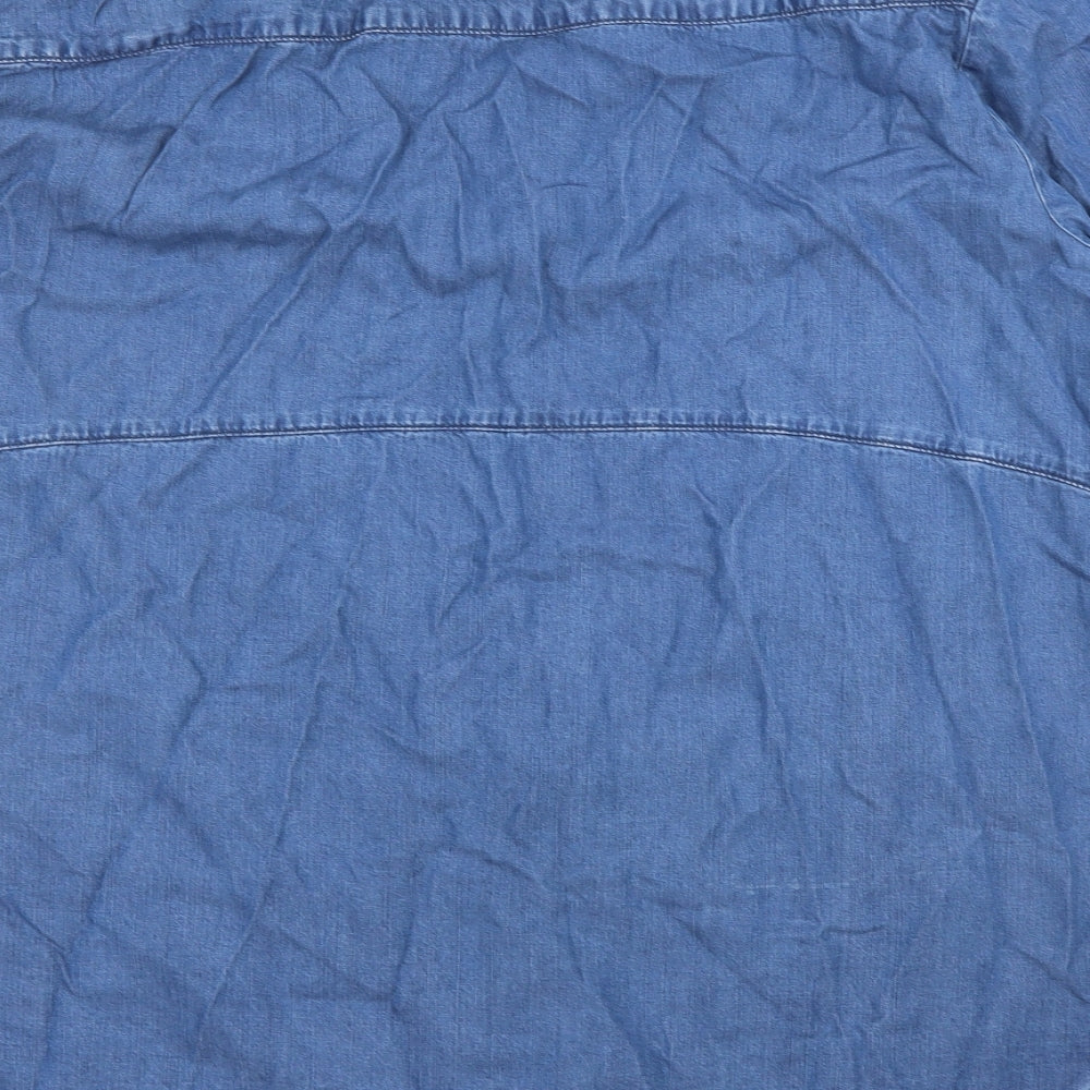Nutmeg Womens Blue   Basic Blouse Size 22
