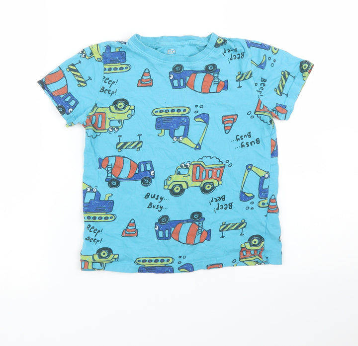F&F Boys Blue Basic T-Shirt Size 6 Years