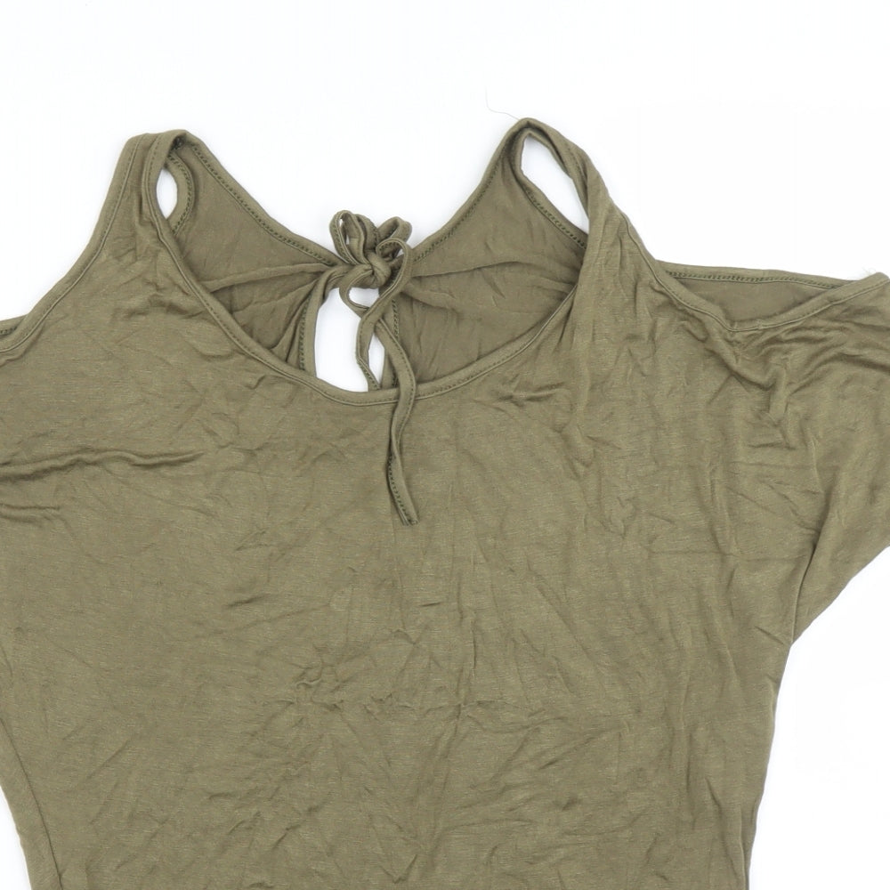 Preworn Womens Green   Basic Blouse Size S