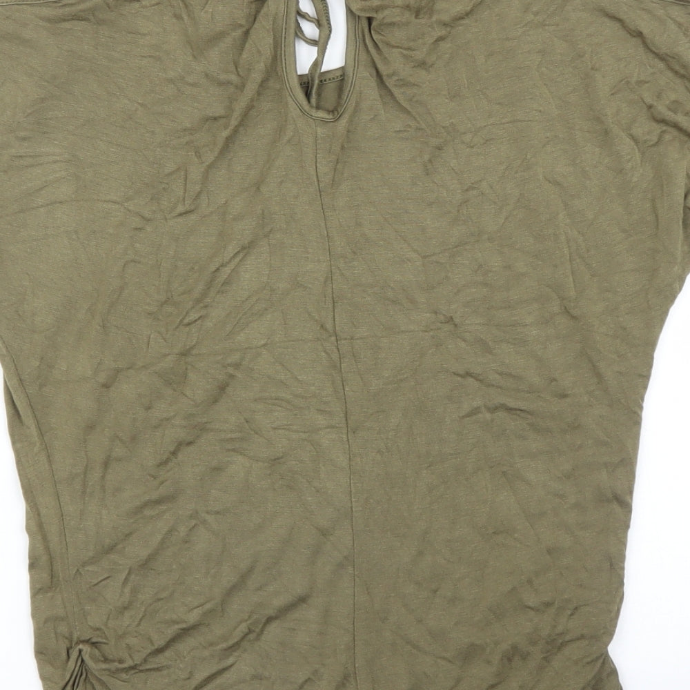 Preworn Womens Green   Basic Blouse Size S