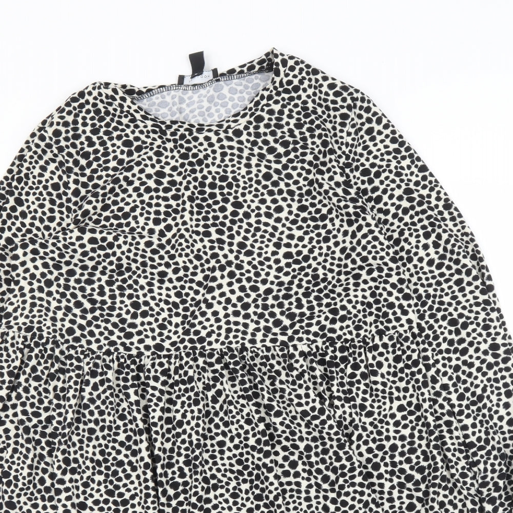 New Look Womens Beige Animal Print  A-Line  Size 10  - Leopard print