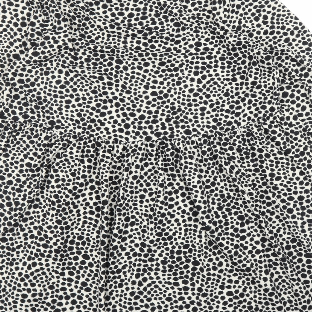 New Look Womens Beige Animal Print  A-Line  Size 10  - Leopard print