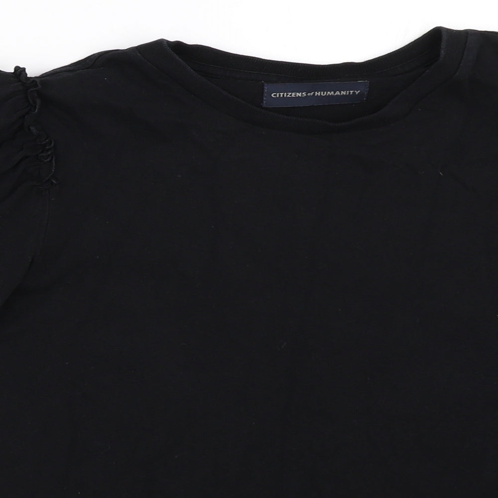 Citizens of Humanity Womens Black   Basic T-Shirt Size S