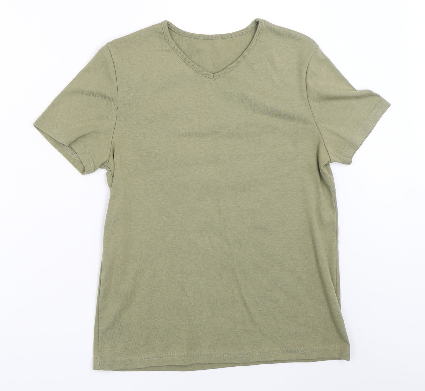 Preworn Womens Green   Basic T-Shirt Size 12