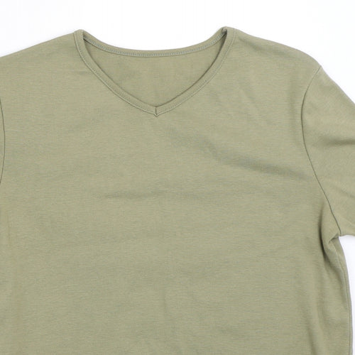 Preworn Womens Green   Basic T-Shirt Size 12