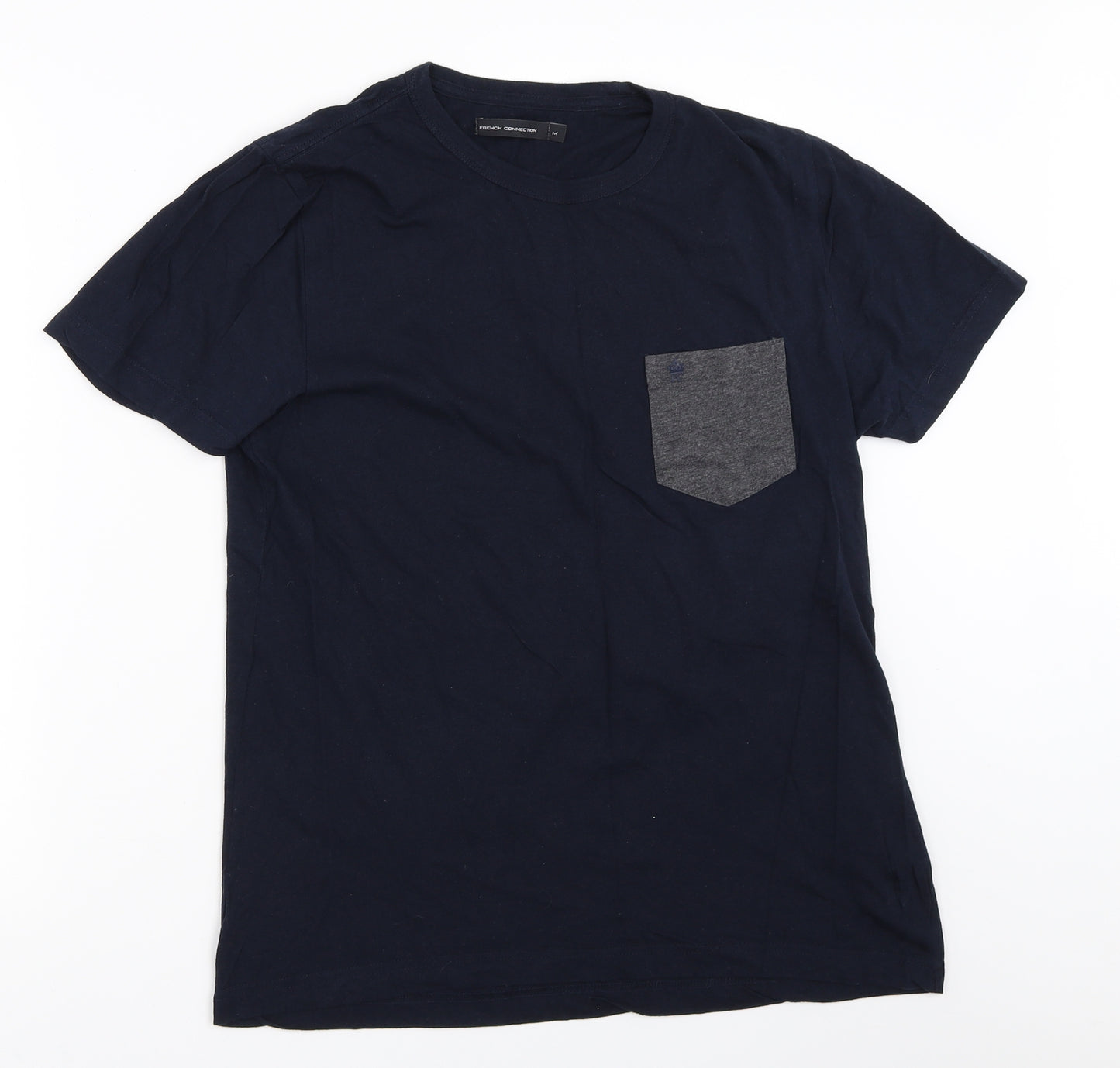 French Connection Mens Blue    T-Shirt Size M