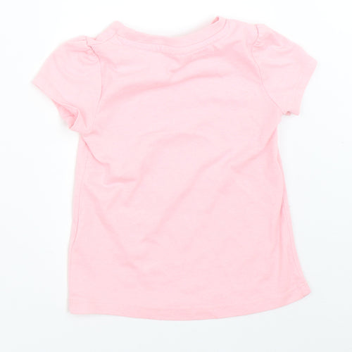 So Cute Girls Pink   Basic T-Shirt Size 12-18 Months