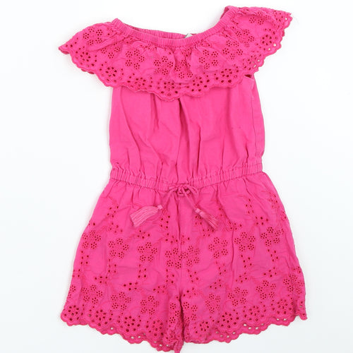 TU Girls Pink   Playsuit One-Piece Size 3-4 Years