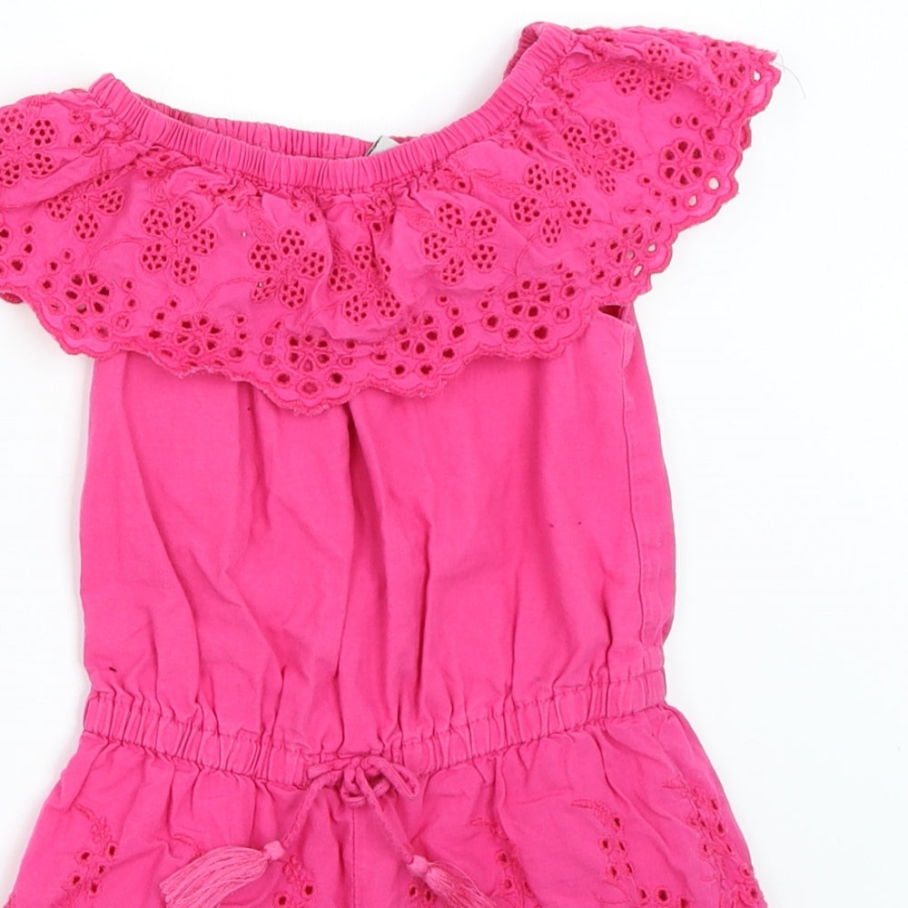 TU Girls Pink   Playsuit One-Piece Size 3-4 Years