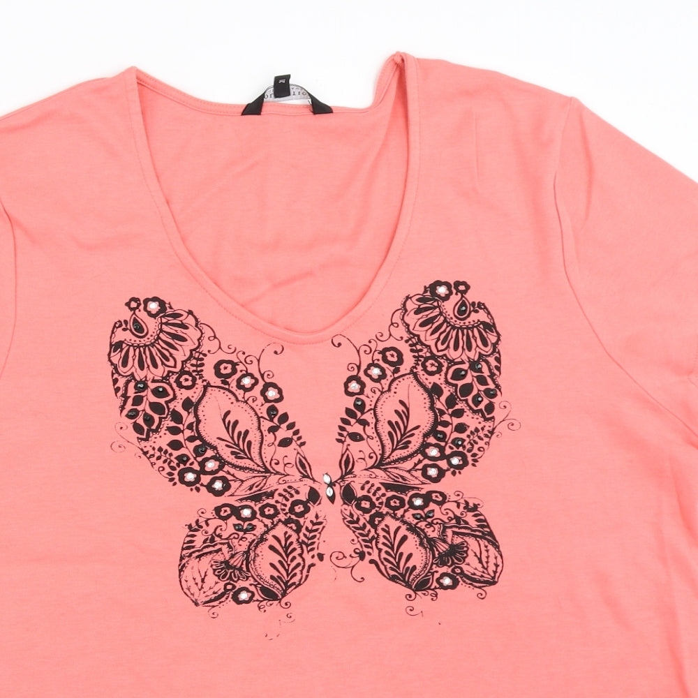 Debenhams Womens Pink   Basic T-Shirt Size 20