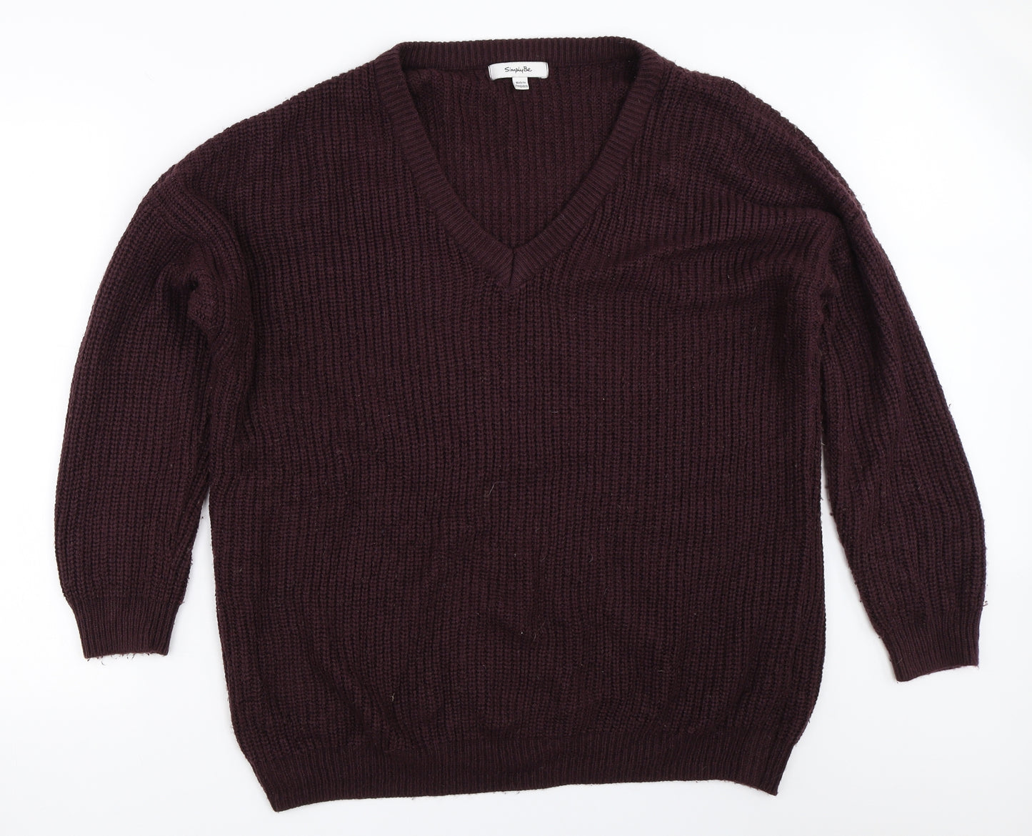 Simply Be Womens Purple   Pullover Jumper Size 26