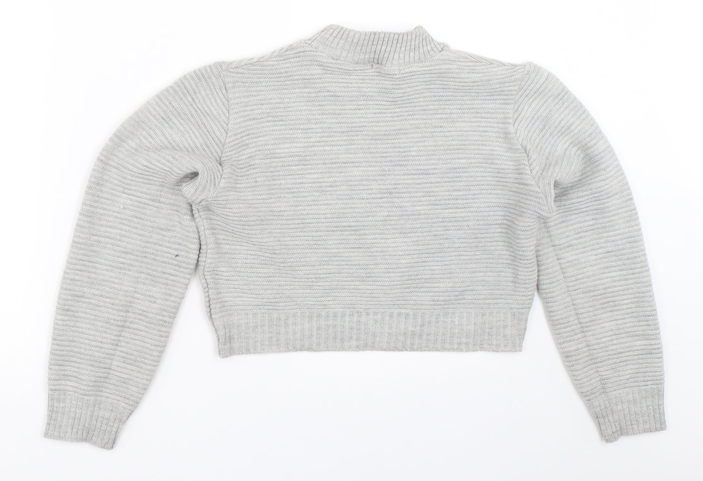 PRETTYLITTLETHING Womens Grey   Pullover Jumper Size 16