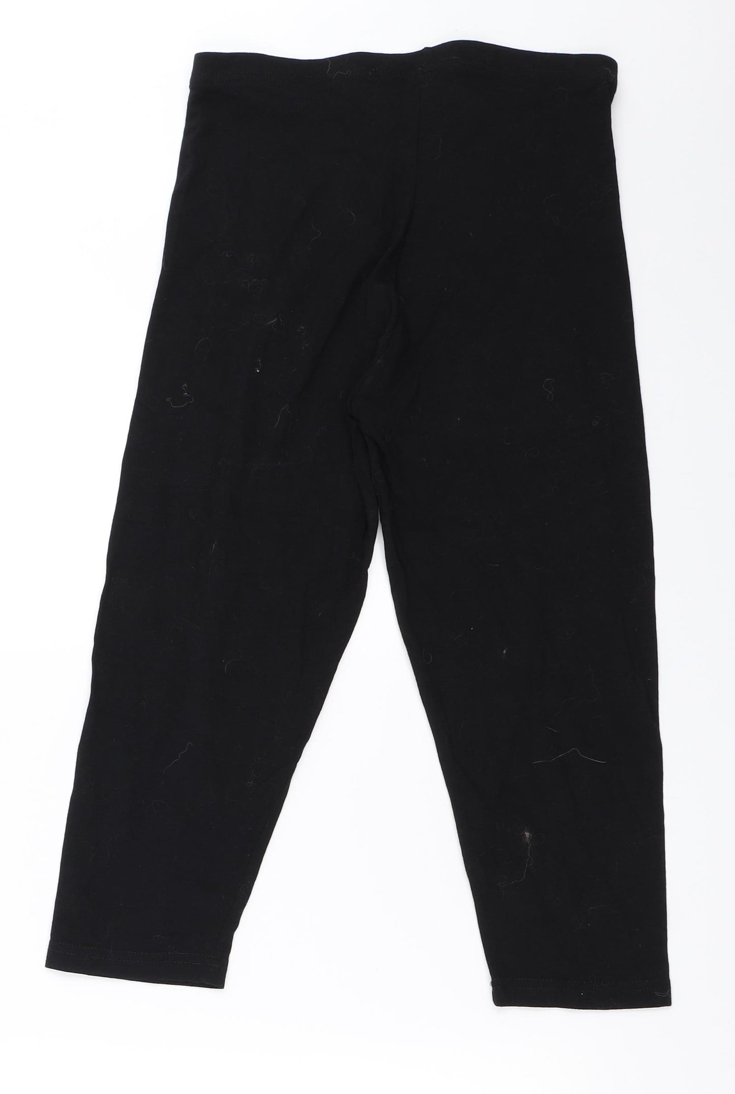 TU Womens Black   Cropped Leggings Size 12 L20 in